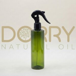 FLACON 250ML PET VERT OLIVE AVEC MINI TRIGER NOIR