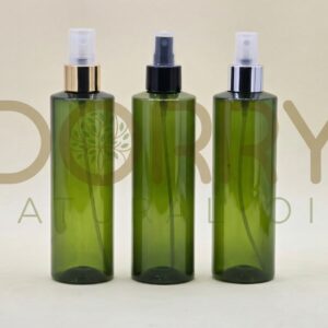 FLACON 250ML PET VERT OLIVE AVEC SPRAY