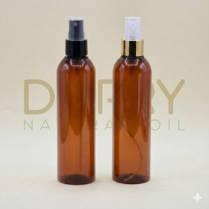 FLACON 250ML PET MARON ARRONDI AVEC SPRAY