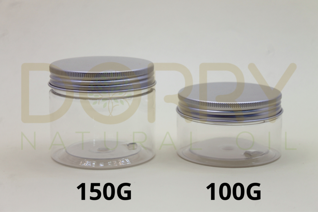 POT PET AVEC COUVERCLE ALUMINIUM ARGENT ET OPERCULE DORRY