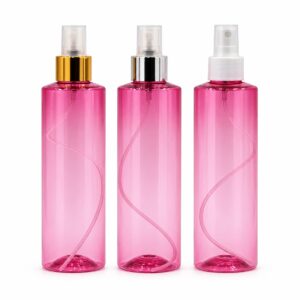 FLACON 250ML PET ROSE AVEC SPRAY