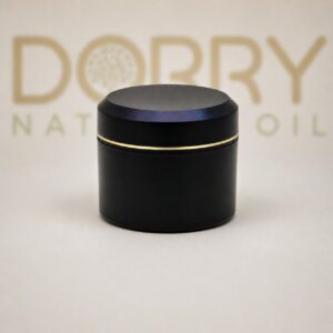 POT 250G NOIR DOUBLE PAROI AVEC BAGUE DORE