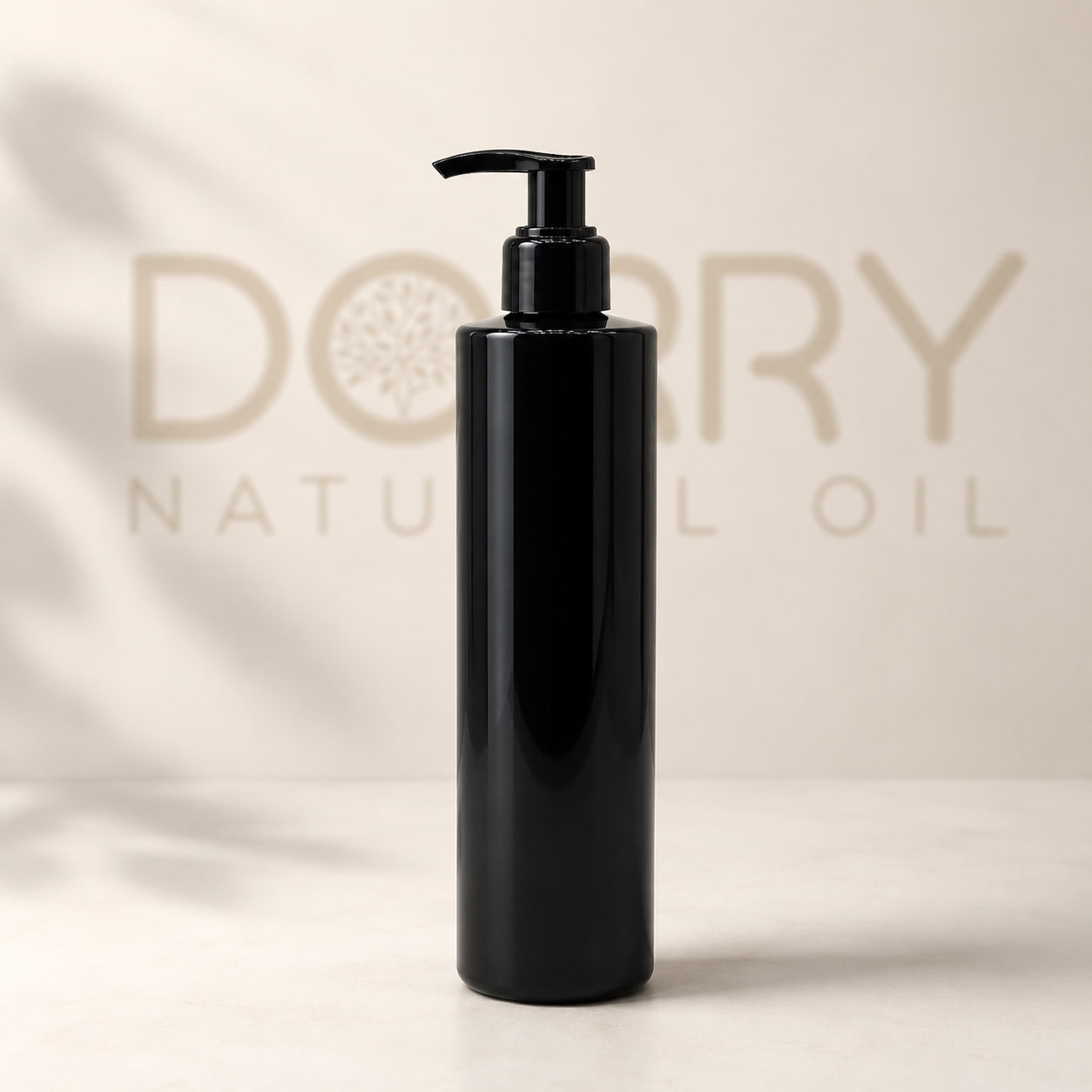 FLACON 250ML PET NOIR AVEC POMPE LOTION NOIR